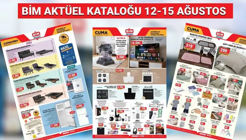BİM 12-15 Ağustos Aktüel Kataloğu: Yüzlerce Ürünle Dikkat Çekiyor!