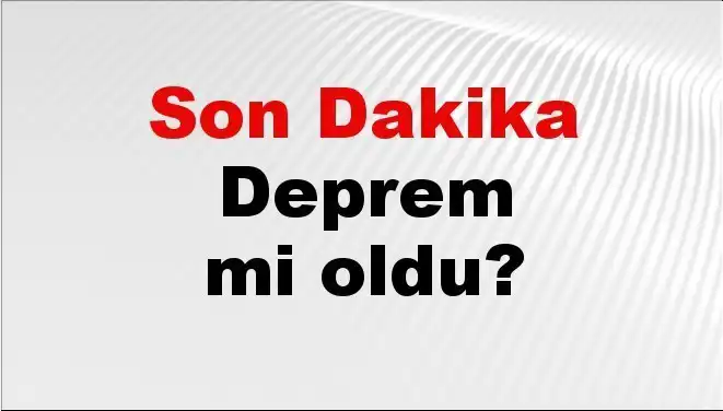 Tekirdağ'da Beklenmedik Deprem! Son Durum ve Ayrıntılar Burada