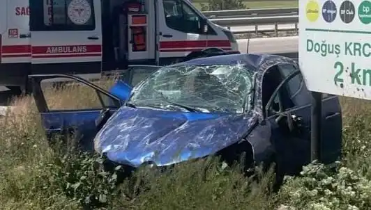 Kontrolden Çıkan Araç Takla Attı: Şok Edici Kaza Anları